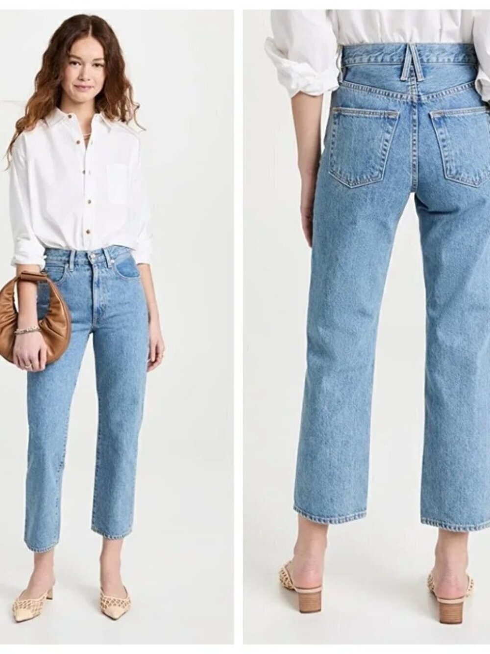 SLVRLAKE London Crop Jeans Size 25 Fool For Love Blue Wash High Rise